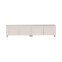 Modern TV Unit, Melamine-Coated Chipboard &  Elegant Solid Surface