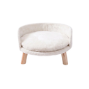 Cat Bed – Soft, Cozy, with a Curved Backrest & Wooden Legs
