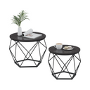 2-Piece Round Coffee Tables with Removable Tops - Karrari