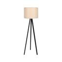 Tripod Floor Lamp - black & cream (145cm) - Karrari