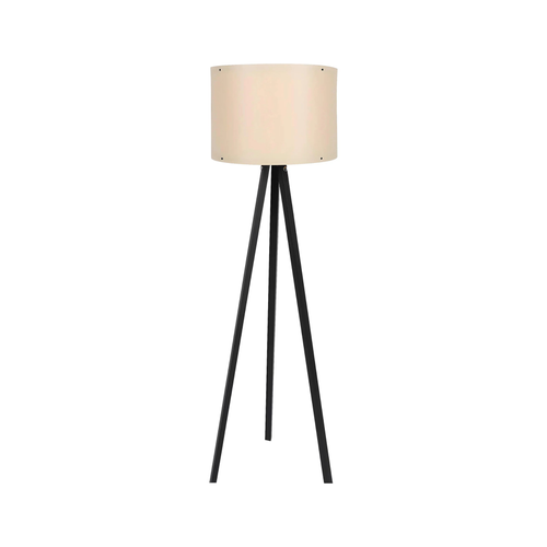 Tripod Floor Lamp - black & cream (145cm) - Karrari