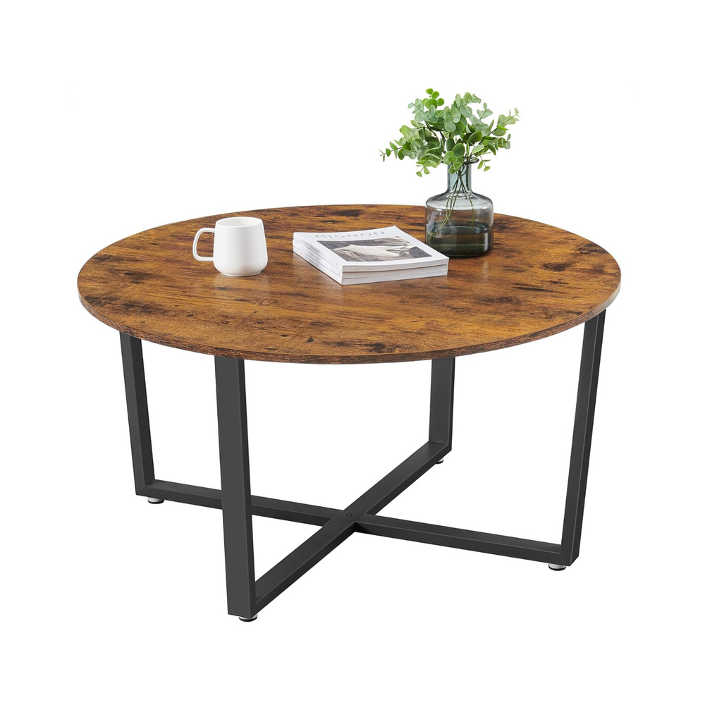 Round Industrial Coffee Table - Karrari