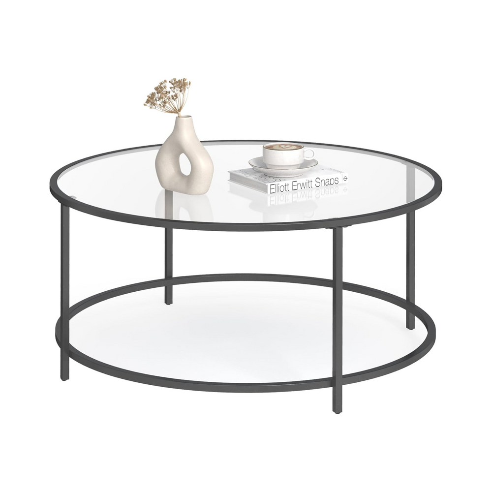 Round Tempered Glass Coffee Table - Karrari