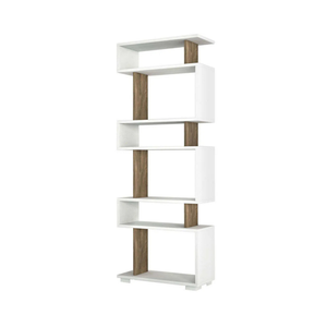 Bookcase Blok White-Walnut - Karrari