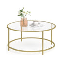 Round Tempered Glass Coffee Table - Karrari