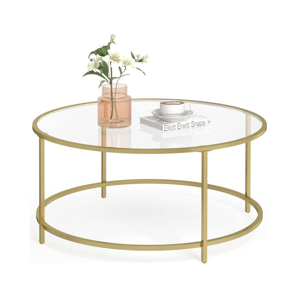 Round Tempered Glass Coffee Table - Karrari