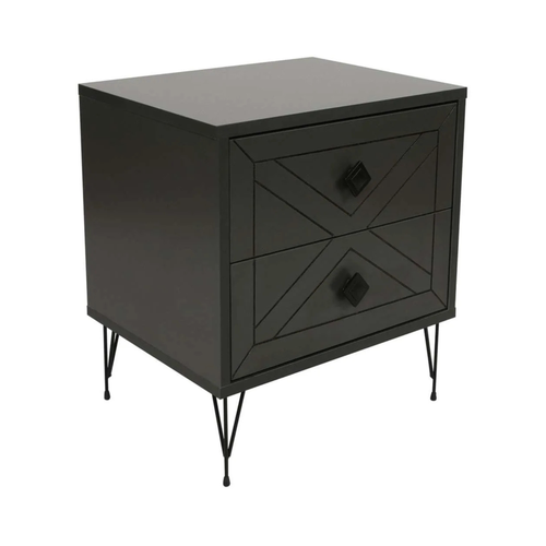 Bedside table Luna Anthracite - Karrari