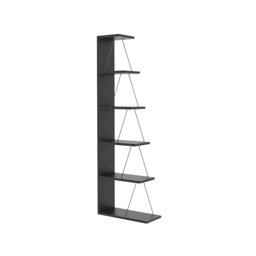 Six-tier Chipboard Shelving - Anthracite - Karrari