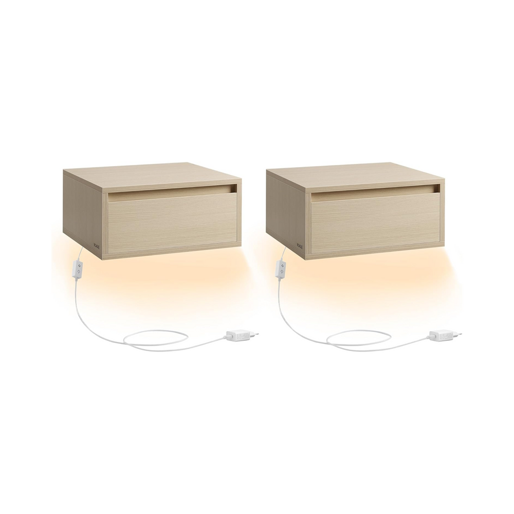 2-Piece Wall-Mounted Bedside Tables - Karrari