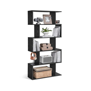 5-Tier Bookshelf with Open Storage