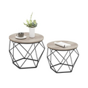 2-Piece Round Coffee Tables with Removable Tops - Karrari