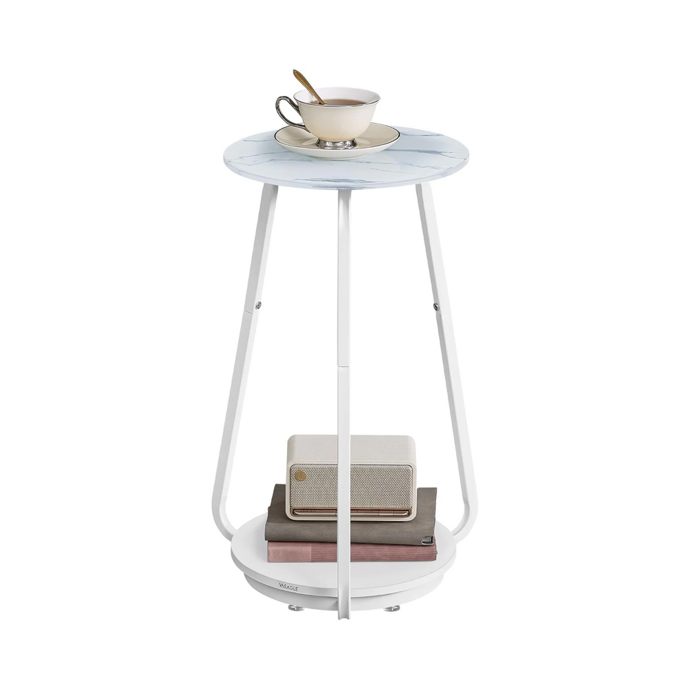 2-Tier Glass Bedside Table - Karrari