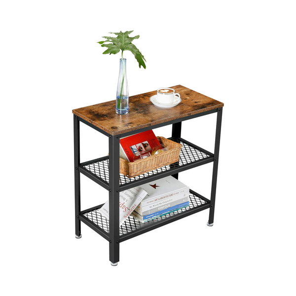 Side Table with 2 Mesh Shelves - Karrari