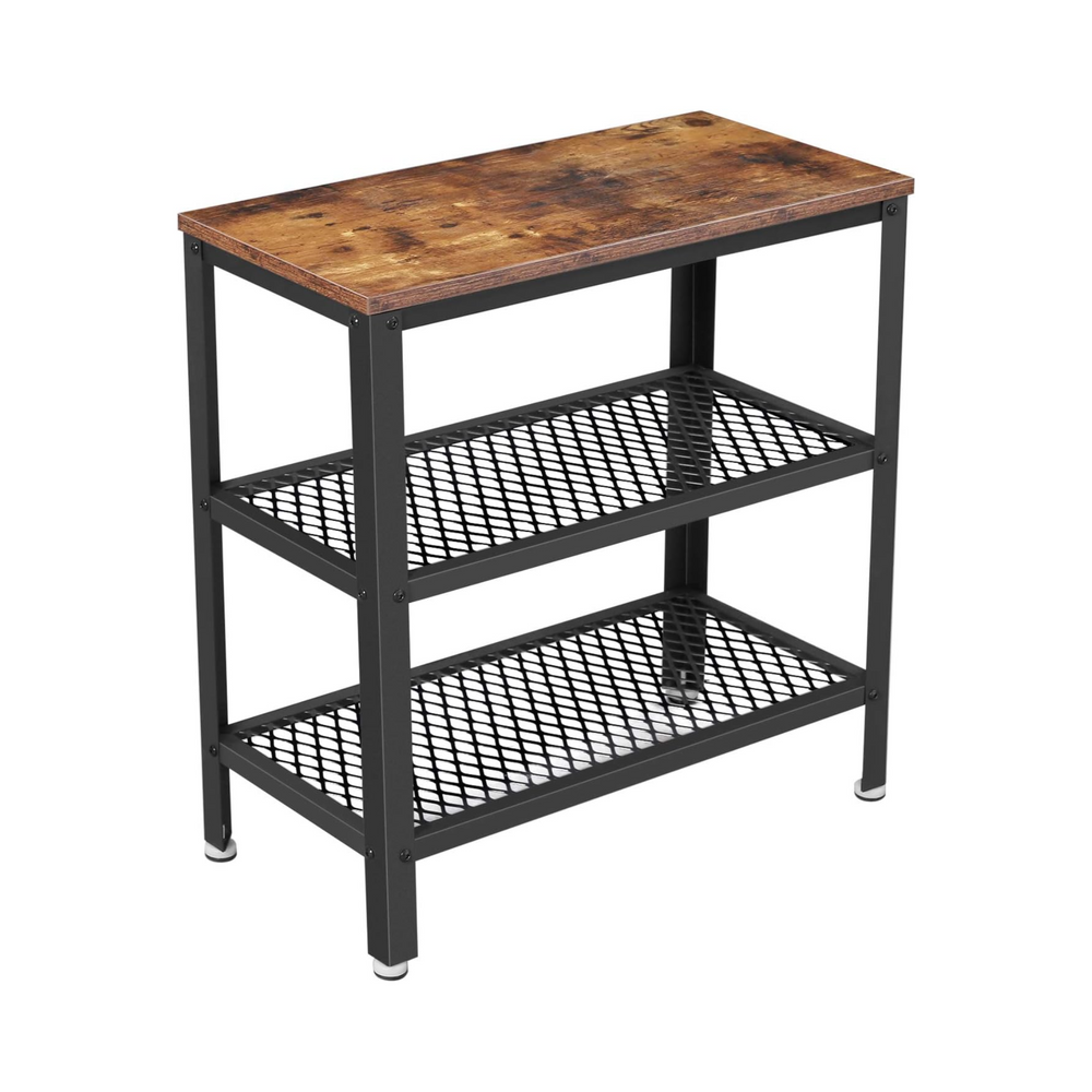 Side Table with 2 Mesh Shelves - Karrari