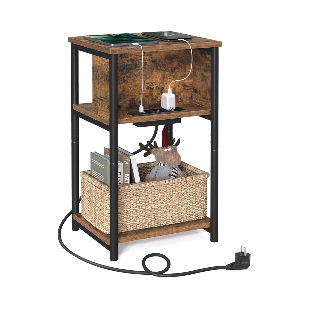 Side Table with Power Outlets - Karrari