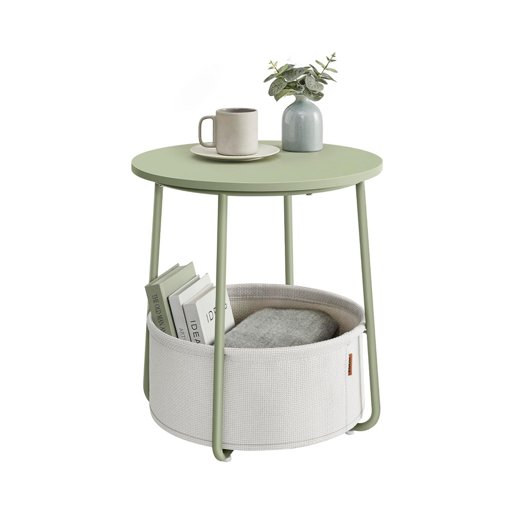 Side Table with Fabric Basket - Karrari