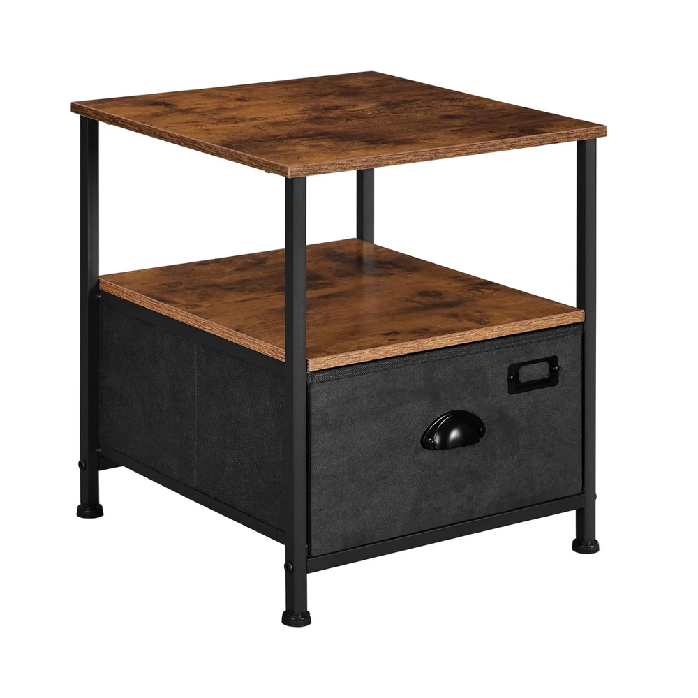 Nightstand with Fabric Drawer - Karrari