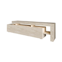 TV Stand Wooden with LED Lighting - Travertine Beige - Karrari
