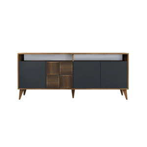Milan Anthracite Walnut Sideboard - Karrari