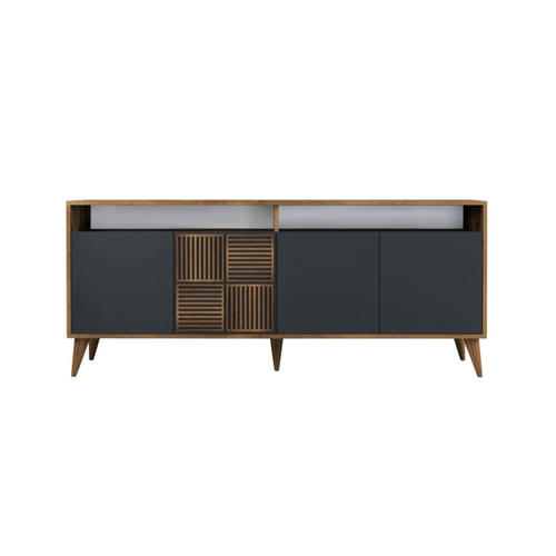 Milan Anthracite Walnut Sideboard - Karrari