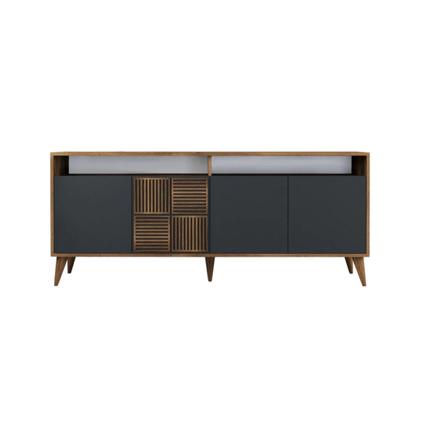 Milan Anthracite Walnut Sideboard - Karrari