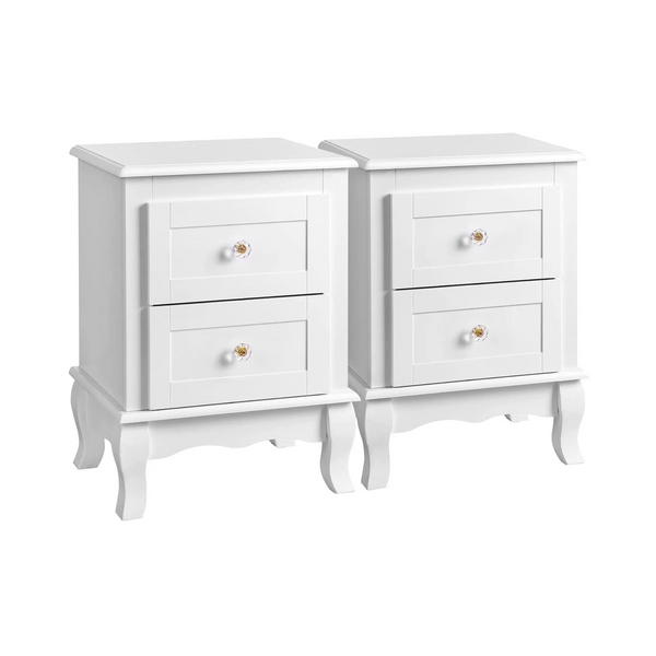 Set of 2 Bedside Tables with Drawers - Karrari