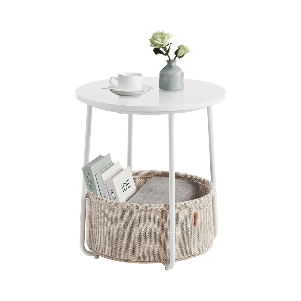 Side Table with Fabric Basket - Karrari