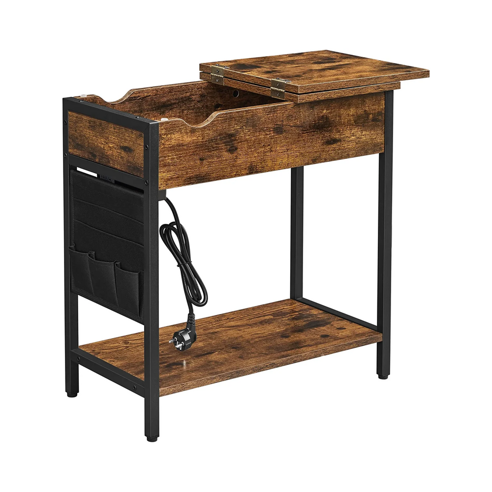 Folding Side Table - Sockets & Fabric Bag - Karrari