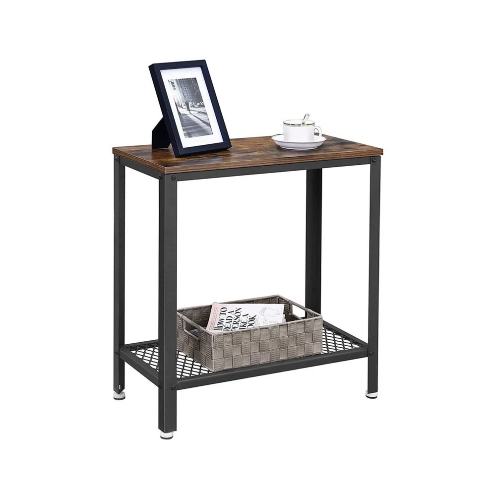 Side Table with Mesh Shelf - Karrari