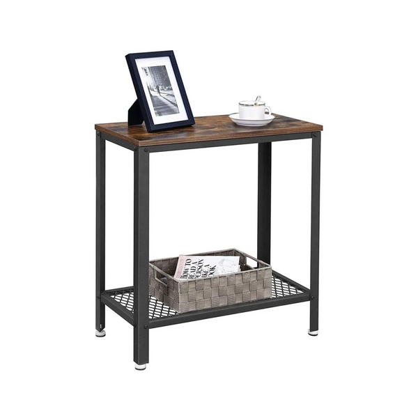 Side Table with Mesh Shelf - Karrari