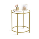 Gold Glass Side Table - Karrari
