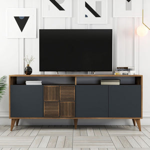 Milan Anthracite Walnut Sideboard - Karrari
