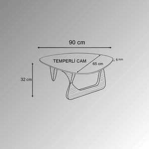 Asymmetrical Modern Coffee Table