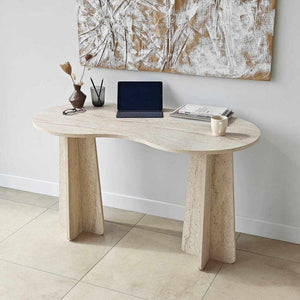 Travertine Computer Desk
