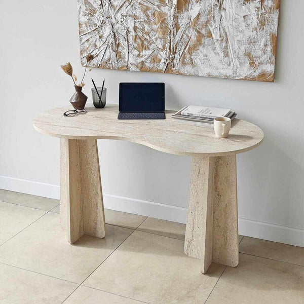 Travertine Computer Desk