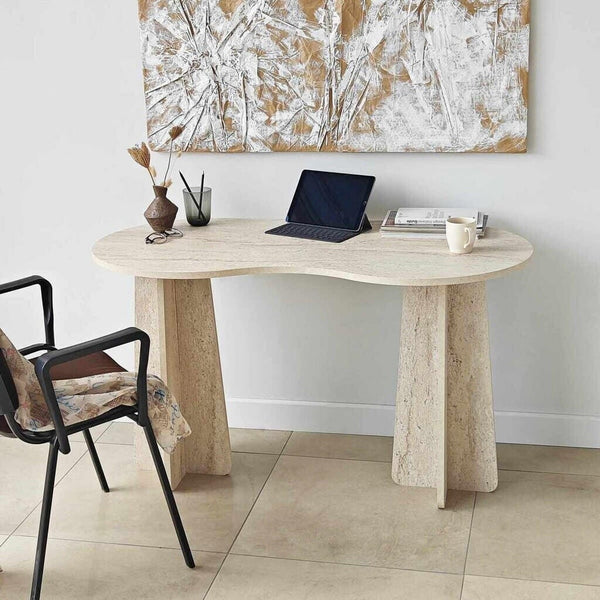 Travertine Computer Desk