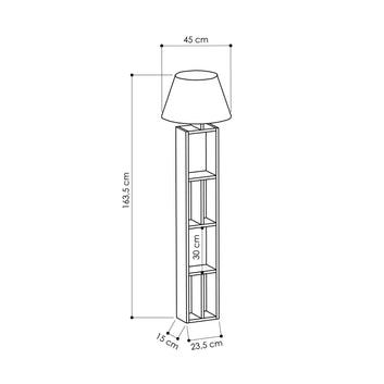 Giorno Floor Lamp, Wood, Oak