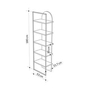 ARCHY Bookcase – Grey - Karrari