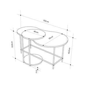 CUDDLE Coffee Tables – Lotus Finish - Karrari