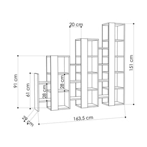 Lift Bookcase Room Divider - Karrari