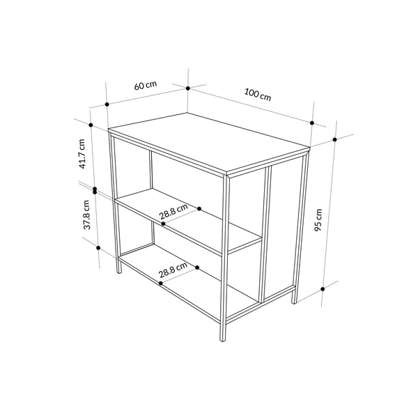 Detroit Bar Table/Kitchen Island - Karrari