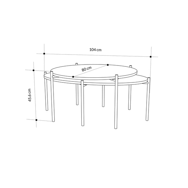 Odelia Round & Oval Coffee Tables - Karrari