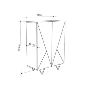 Jakomen Wood & Metal Cabinet - Karrari