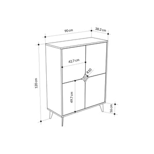 Spark Cabinet – Oak & Black - Karrari