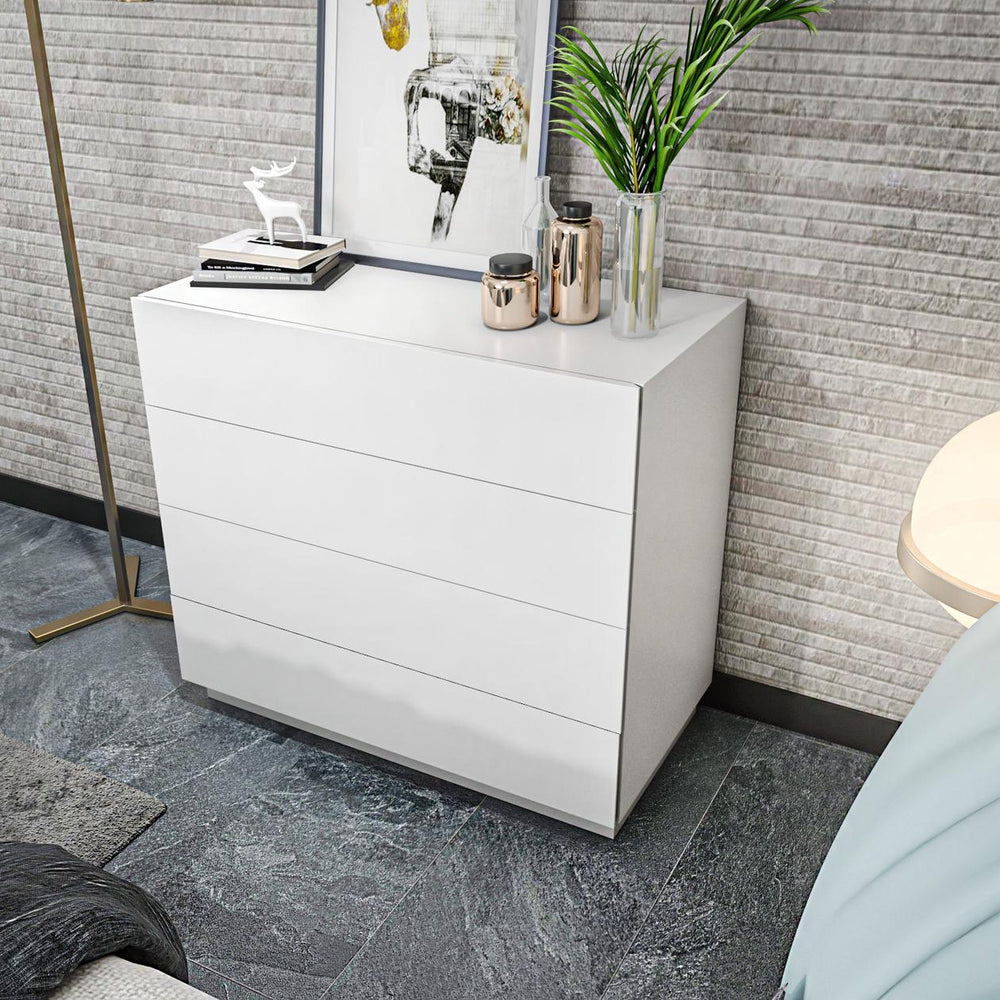 Professional 4-Drawer Station | Matte White Finish - Karrari