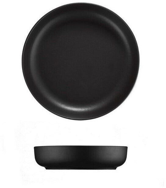 18-piece Porcelain Dinnerware set, Matte Black