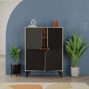 Spark Cabinet – Oak & Black - Karrari