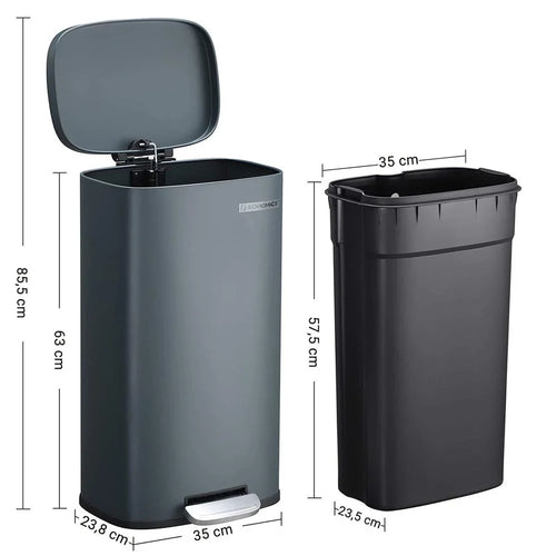 30L Stainless Steel Pedal Trash Can