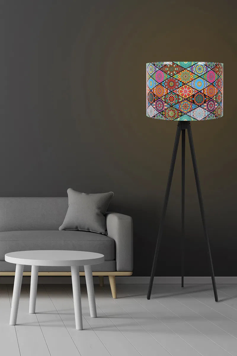 Tripod Floor Lamp - Black & Multicolor (145cm) - Karrari