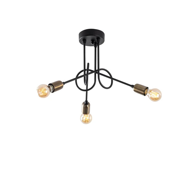 Metal Pendant Lamp With Rod Design